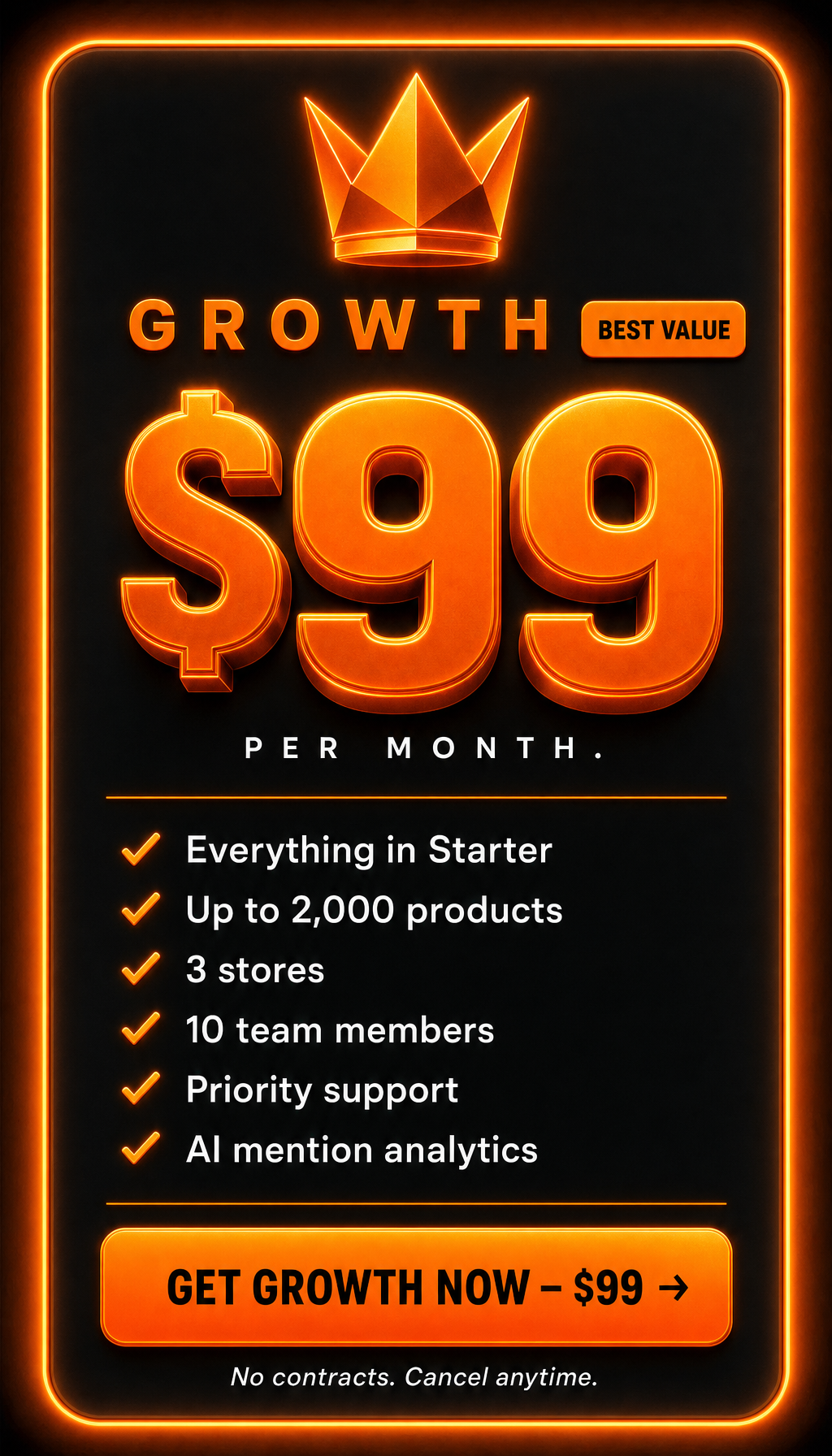 Growth — $99 per month