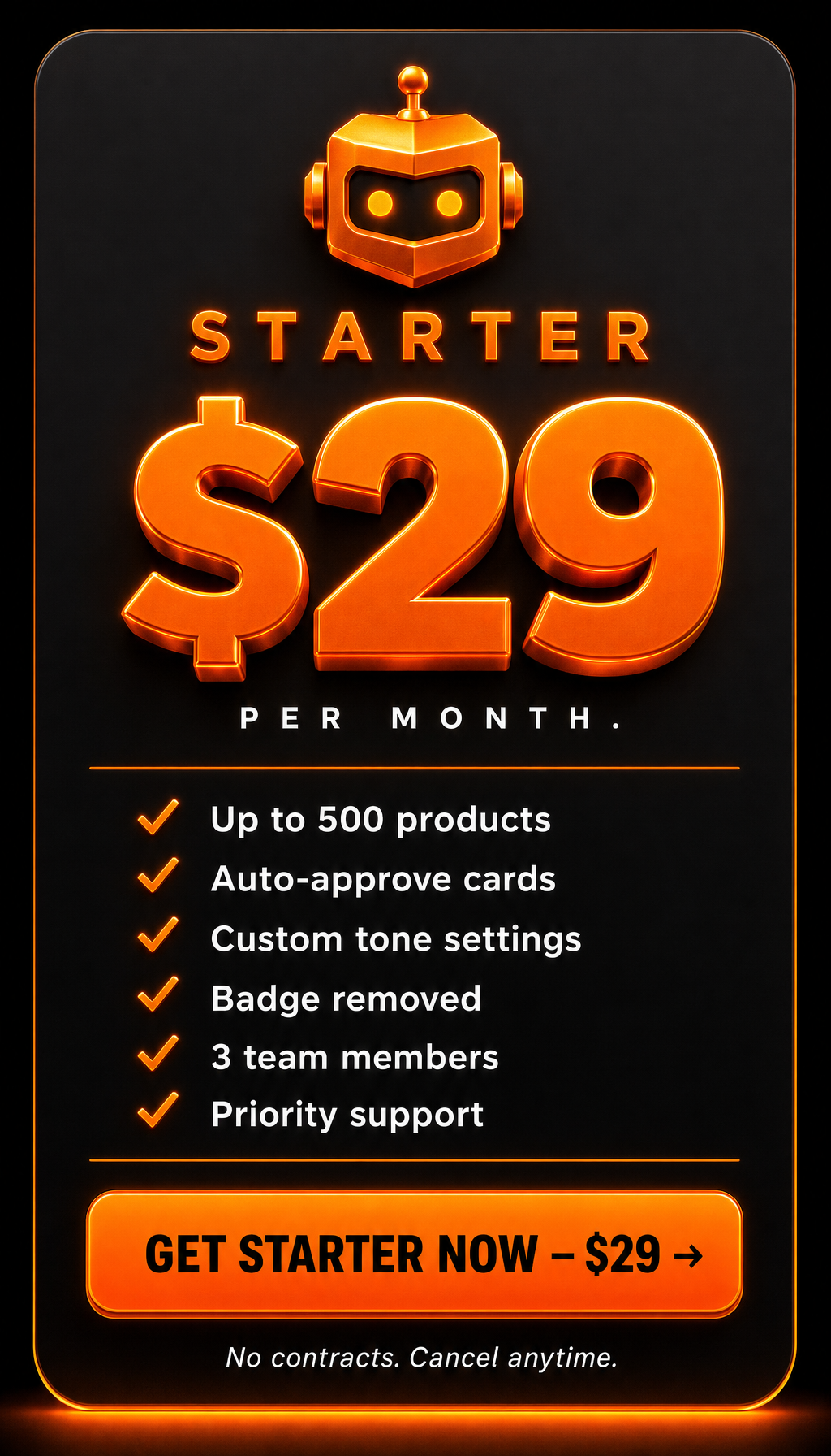 Starter — $29 per month